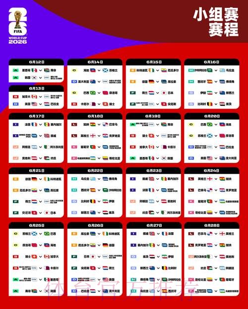 2026世界杯比利时贝林厄姆比赛时间全解析 2026世界杯比利时贝林厄姆比赛时间全解析